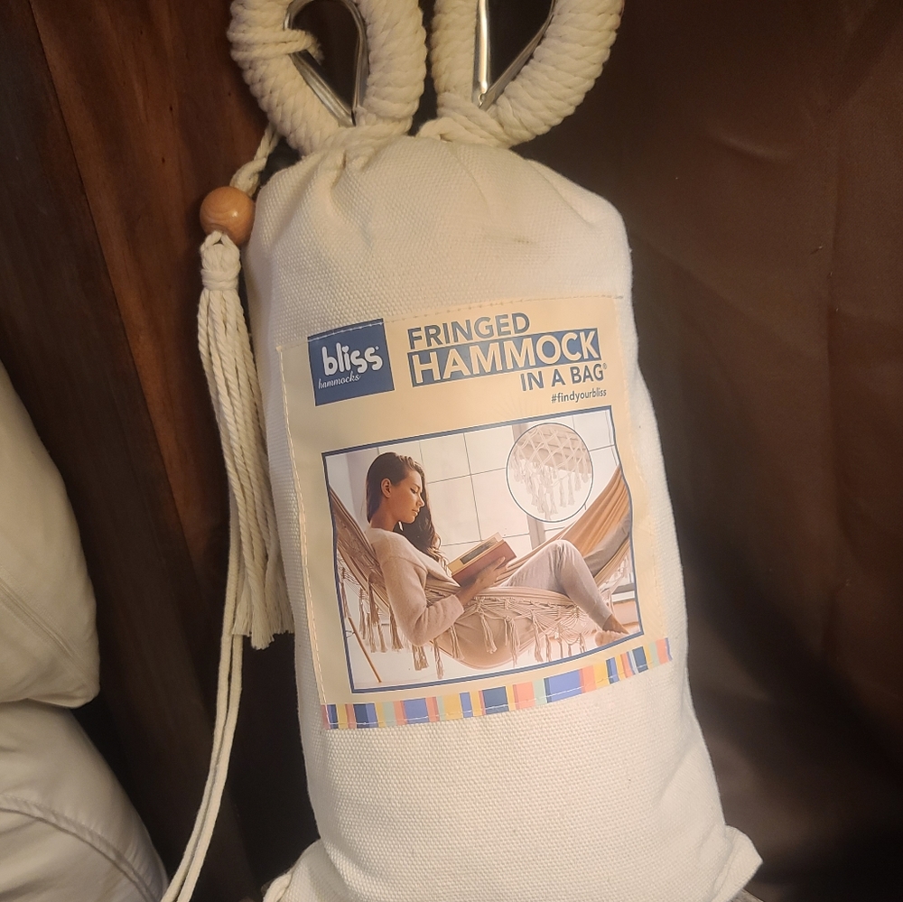 Fringed Hammock in a Bag - NEW